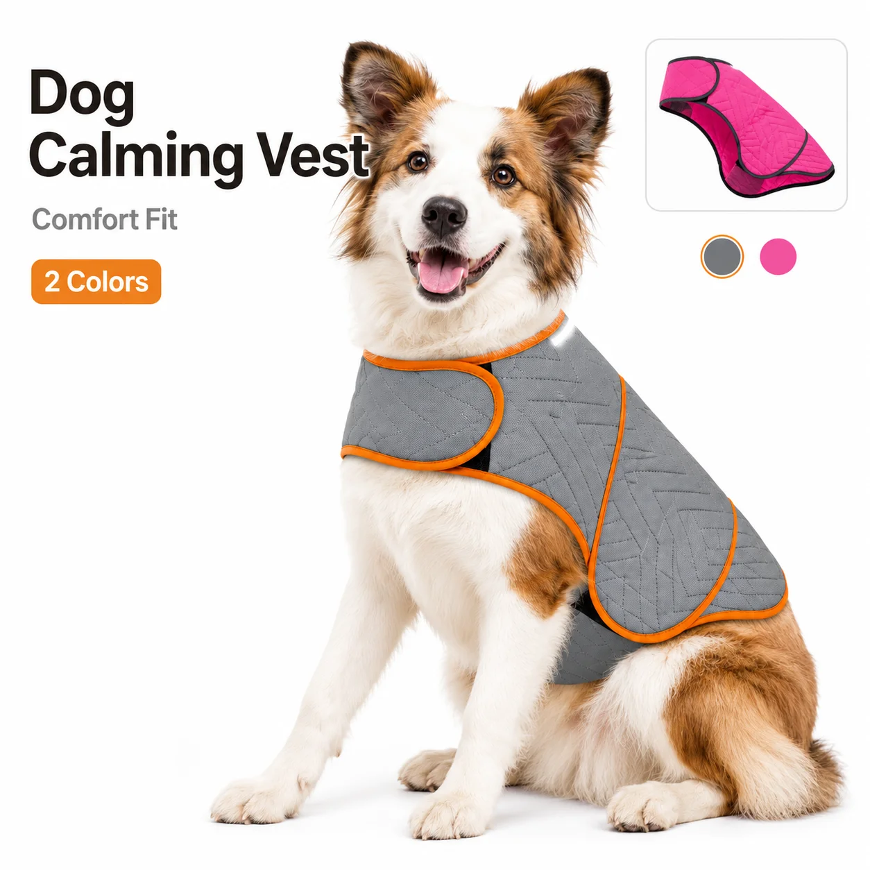 Dog Anxiety Vest - Adjustable Dog Calming Vest Gentle Pressure