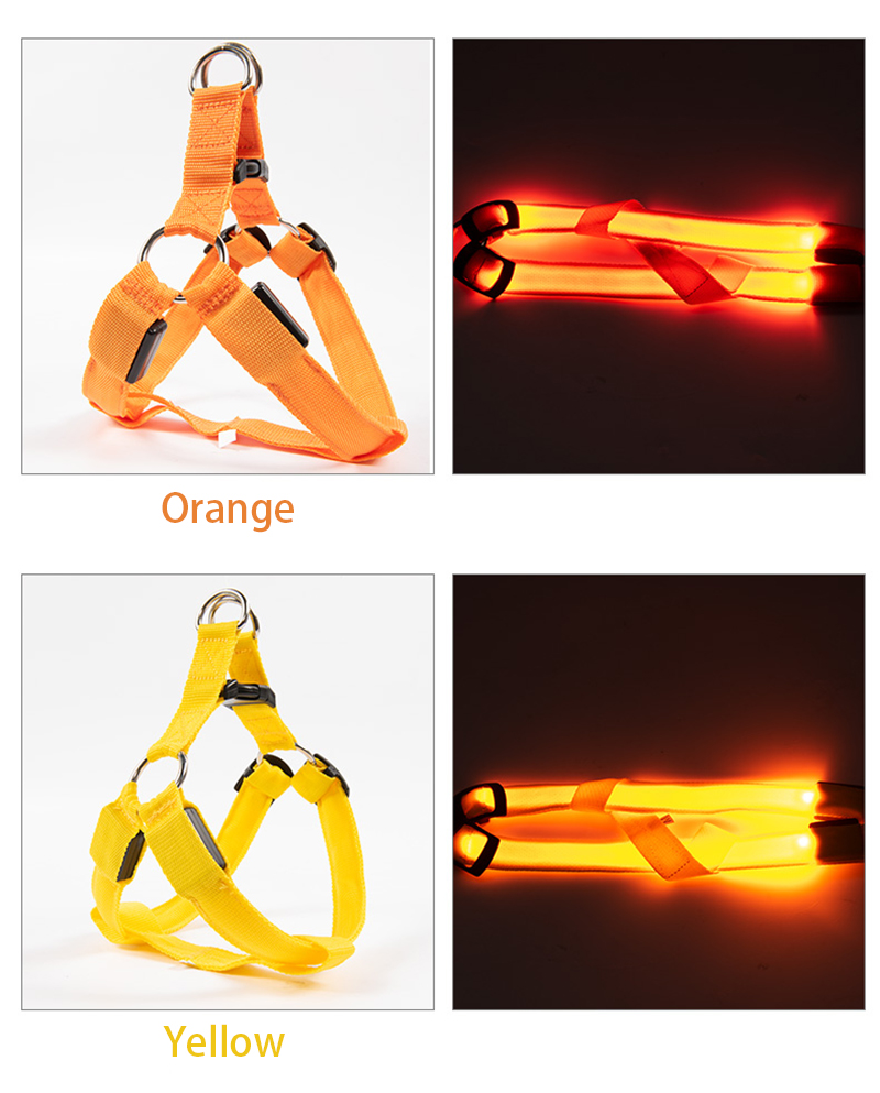 Adjustable LED Dog Harness No  - No Pull Dog Harness review and price