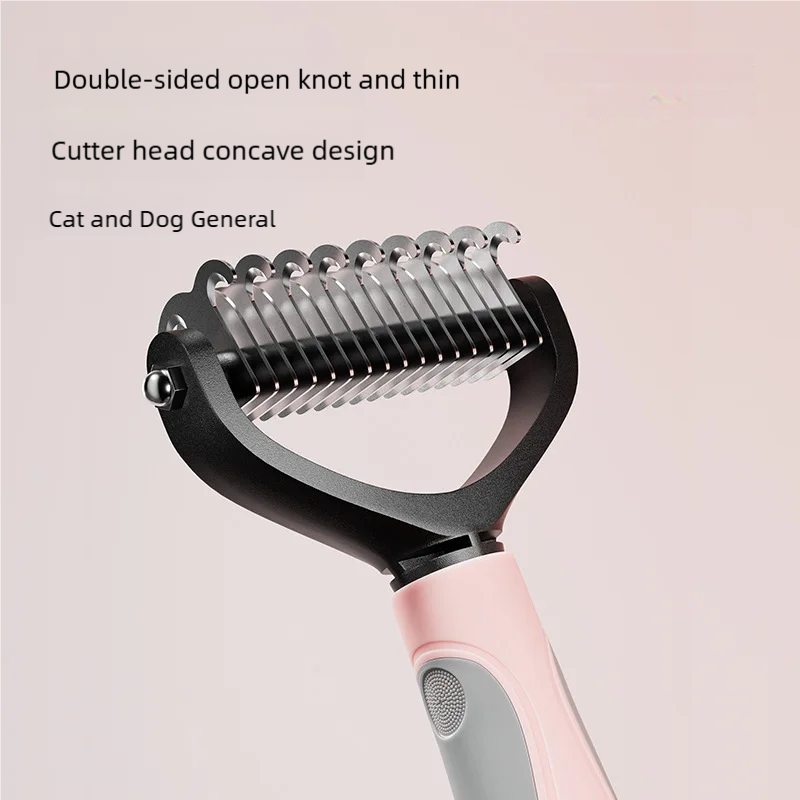 Pet Deshedding Brush Double Si - Pet Supplies Dropshipping review and price