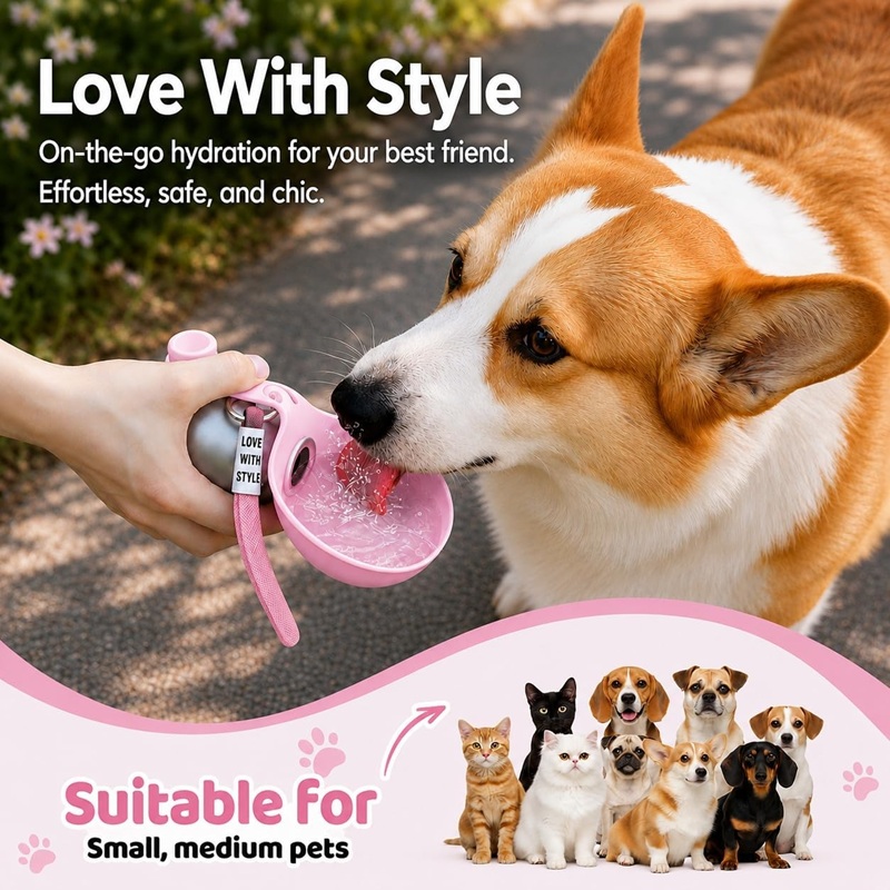 Dog Water Bottle Stainless Ste - Pet Supplies Dropshipping review and price